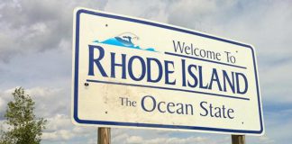 Rhode Island state sign