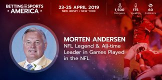 NFL’s ‘Great Dane’ and Better Collective ambassador Morten Andersen to speak at Betting on Sports America