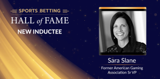 Star Advocate Sara Slane in Sports Betting Hall of Fame Class of 2020