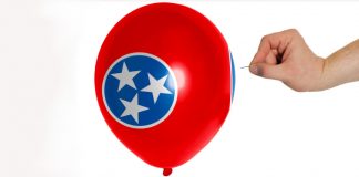 tennessee flag on balloon