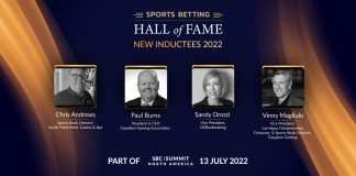 Sports Betting Hall of Fame Class of 2022 announced Four hugely-influential industry figures will be inducted to the Sports Betting Hall of Fame in a special ceremony at Meadowlands Racing & Entertainment in East Rutherford, New Jersey on Wednesday July 13, 2022.