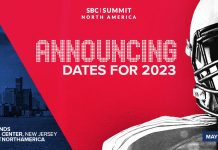 SBC Summit North America 2023 has been confirmed for May 9-11 at Meadowlands Exposition Center in Secaucus, New Jersey.