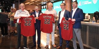 Caesars opens Arizona sportsbook at Diamondbacks stadium Caesars Entertainment Inc has officially opened the Caesars Sportsbook at Chase Field as part of its partnership with the Arizona Diamondbacks.