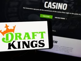 DraftKings logo on a phone