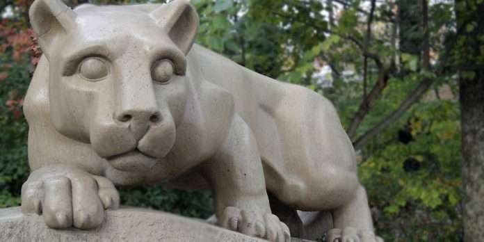 Nittany Lion statue at Penn State University