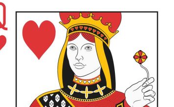 Graphic image of Queen of hearts playing card