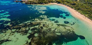 Overhead view of Shoalwater Bay WA
