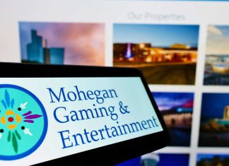 Mohegan Gaming sign