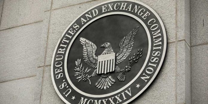 Securities and Exchange Commission seal on a building