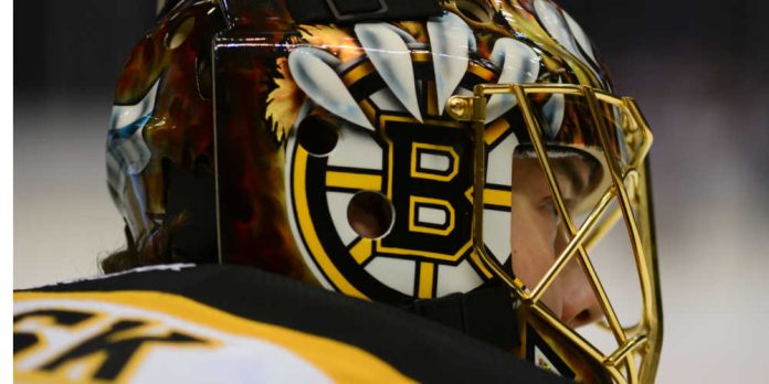 NHL Boston Bruins hockey helmet