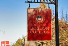Sign for Boston College