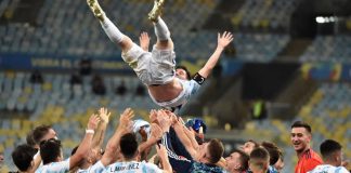 Playmaker Capital brings soccer World Cup winners to North American with AFA deal Lionel Messi lifted in air as Argentina win Copa America 2021