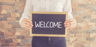 welcome sign
