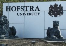 Hofstra University sign