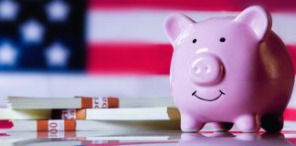 money, US flag