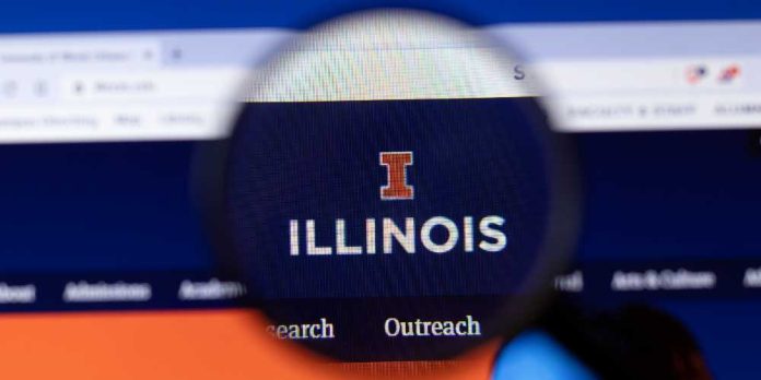 University of Illinois logo under magnifying glass