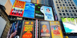 Broadway marquee in Times Square