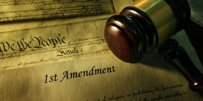 First amendment and gavel