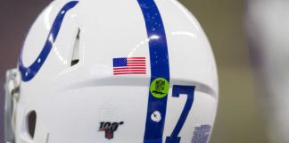 NFL investigating Colts player for prohibited betting on football games Indianapolis Colts helmet