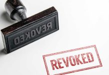 Revoked rubber stamp