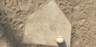 Baseball diamond in the dirt