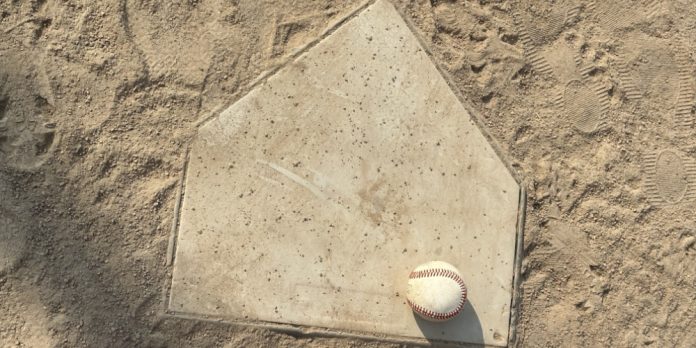 Baseball diamond in the dirt