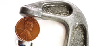 Wrench holding a penny
