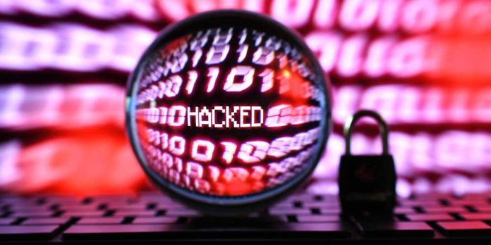 Binary code and the word hacked