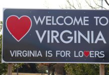Virginia is for Lovers sign