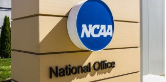 NCAA building sign