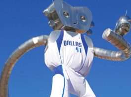 Dallas Mavericks robot