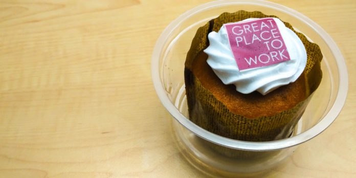 Great Place to Work cupcake