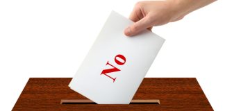 no on ballot box
