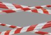 Red and white caution tape