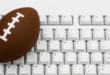 Football on computer keyboard