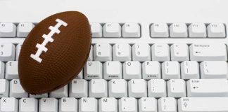 Football on computer keyboard
