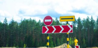 Bypass road signs