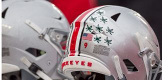 Ohio State University Buckeyes helmet