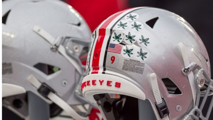 Ohio State University Buckeyes helmet