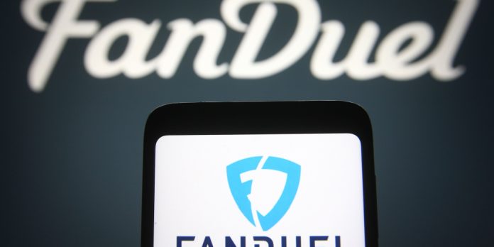 FanDuel logo on a mobile device