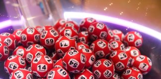 Bowl of lottery balls