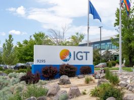 IGT logo outside a building