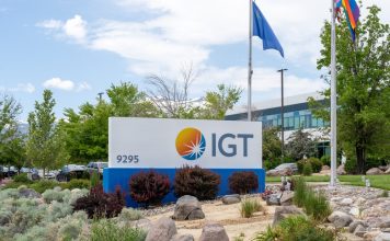 IGT logo outside a building