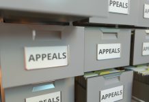 Appeals labeled on drawers
