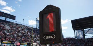 Underdog Fantasy teams up with United Football League UFL down marker