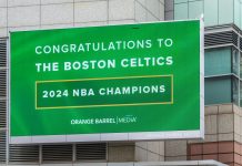 Caesars falls in Massachusetts in June after Celtics win NBA Championship Congratulations Boston Celtics sign