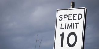 Speed limit sign