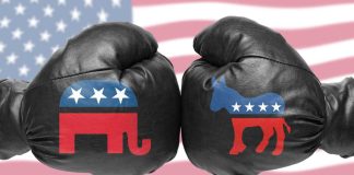 Some Republicans oppose Biden’s nomination of Kunesh as NIGC chair Political party themed boxing gloves