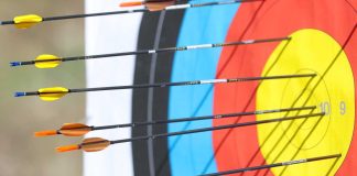 Arrows on a target representing sweepstakes casinos and suppliers in Maryland