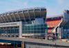 Cleveland Browns' stadium in Ohio, where a lawmaker wants to tax sports betting handle
